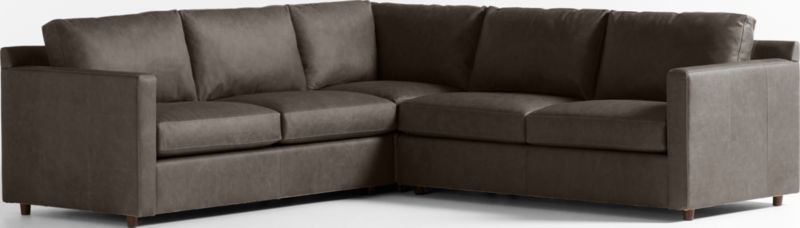 Barrett II Leather 3-Piece Leather L-Shaped Sectional Sofa - image 0 of 8