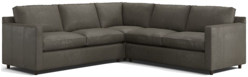 Barrett II Leather 3-Piece Leather L-Shaped Sectional Sofa - image 0 of 8