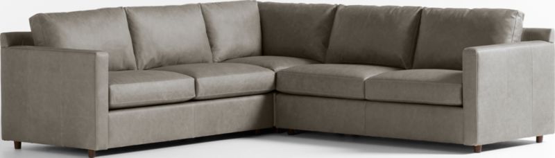 Barrett II Leather 3-Piece Leather L-Shaped Sectional Sofa - image 0 of 8