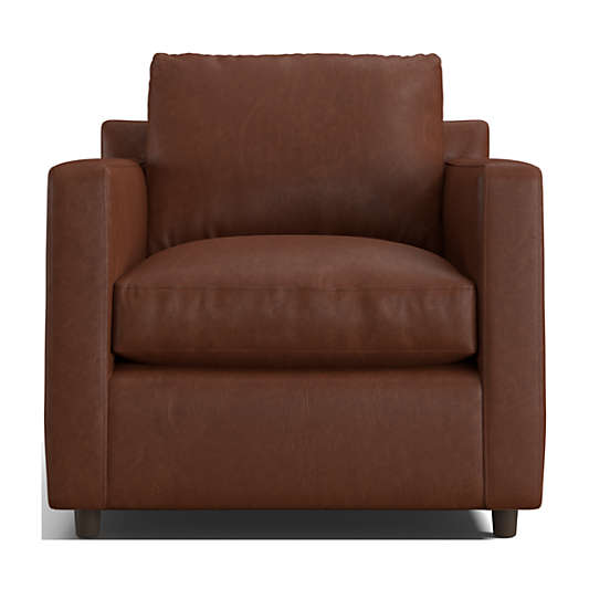 Barrett II 35.5" Leather Track Arm Chair