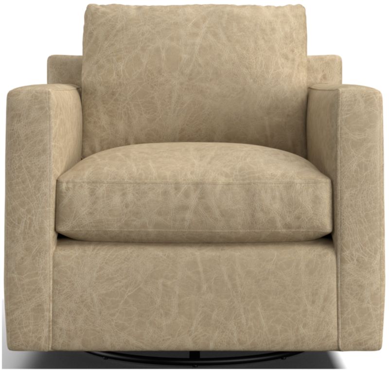 Barrett II Leather Track Arm Swivel Chair - image 0 of 7