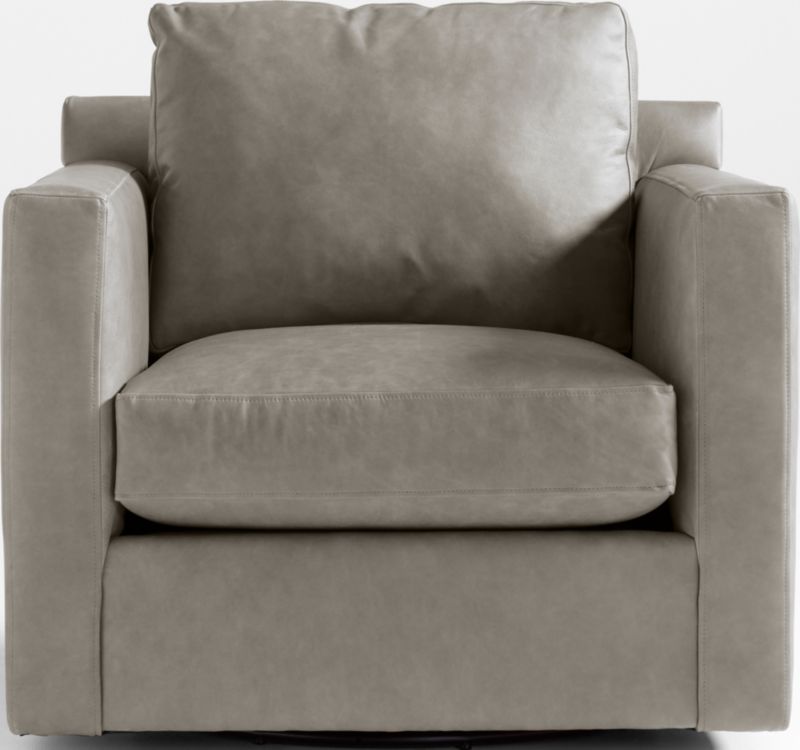 Barrett II Leather Track Arm Swivel Chair - image 0 of 8