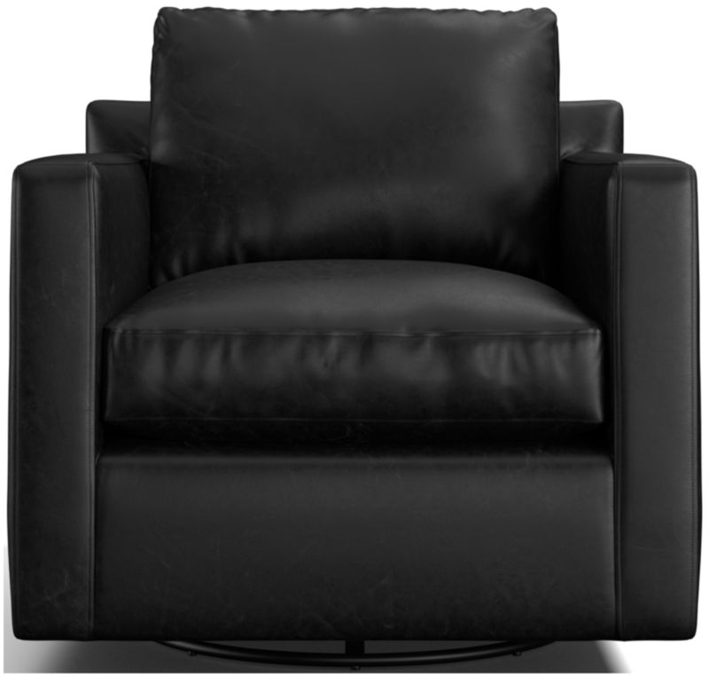 Barrett II Leather Track Arm Swivel Chair - image 0 of 7