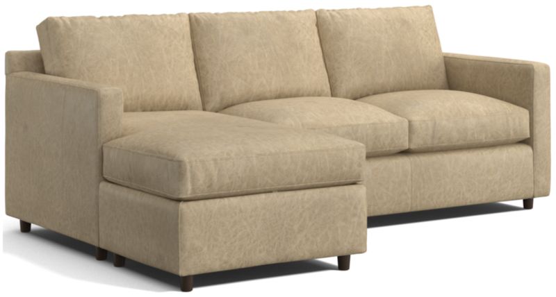 Barrett II Left-Arm Leather Lounger Sectional Sofa - image 0 of 8