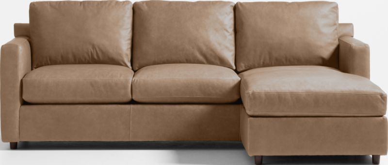 Barrett II Right-Arm Leather Lounger Sectional Sofa - image 0 of 8