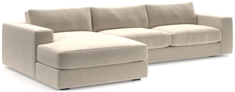 Oceanside Low 2-Piece Left-Arm Chaise Sectional Sofa - image 0 of 13