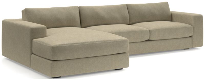 Oceanside Low 2-Piece Left-Arm Chaise Sectional Sofa - image 0 of 13