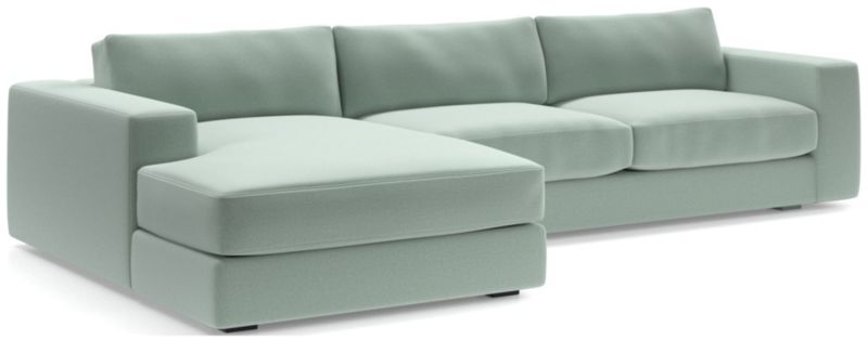 Oceanside Low 2-Piece Left-Arm Chaise Sectional Sofa - image 0 of 13