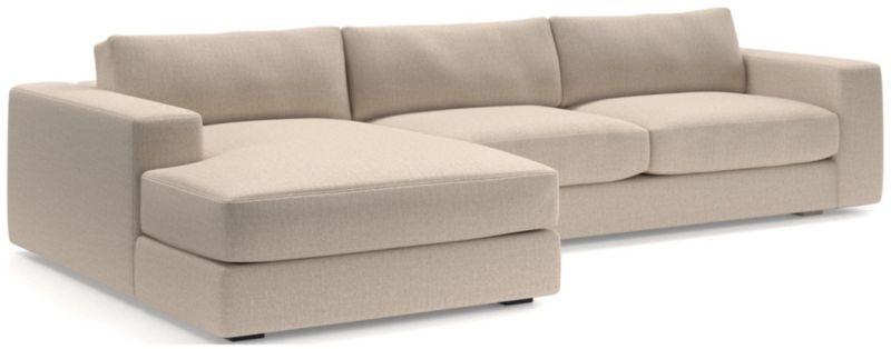 Oceanside Low 2-Piece Left-Arm Chaise Sectional Sofa - image 0 of 13