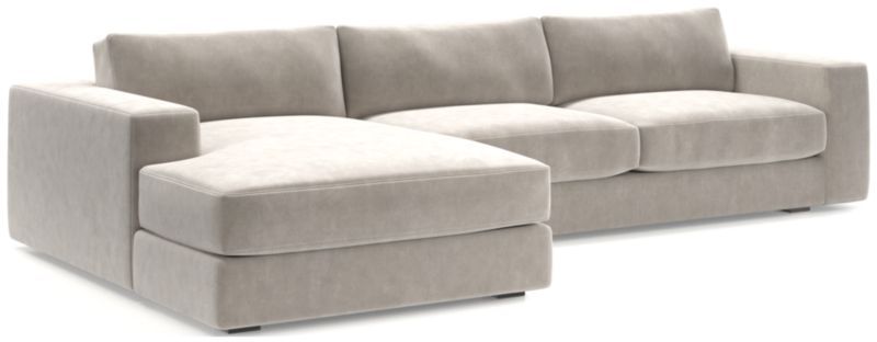 Oceanside Low 2-Piece Left-Arm Chaise Sectional Sofa - image 0 of 13