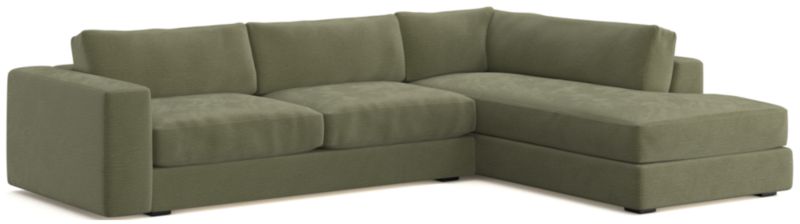 Oceanside Low  2-Piece Right-Arm Bumper Sectional Sofa - image 0 of 10