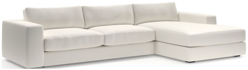 Oceanside Low 2-Piece Right-Arm Chaise Sectional Sofa - image 0 of 13