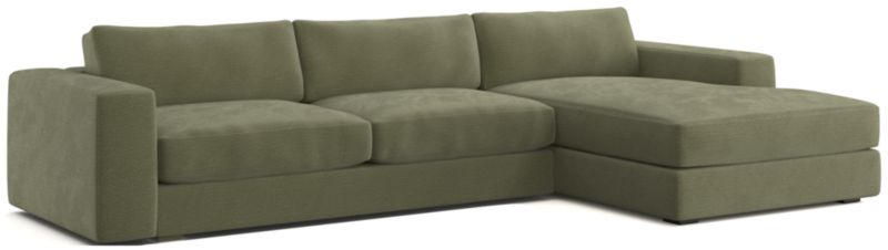 Oceanside Low 2-Piece Right-Arm Chaise Sectional Sofa - image 0 of 13