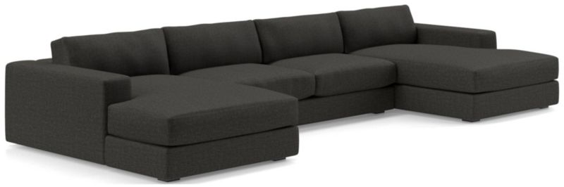 Oceanside Low 3-Piece Double Chaise Sectional Sofa - image 0 of 10