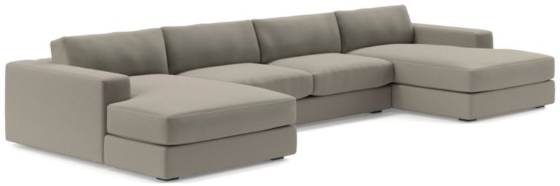 Oceanside Low 3-Piece Double Chaise Sectional Sofa - image 0 of 10