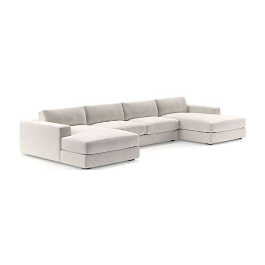 Oceanside Low 3-Piece Double Chaise Sectional Sofa