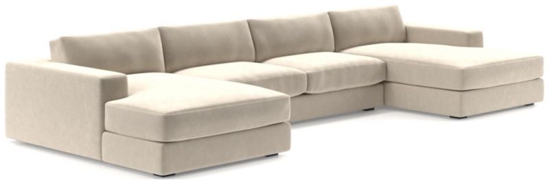 Oceanside Low 3-Piece Double Chaise Sectional Sofa - image 0 of 10