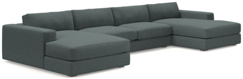 Oceanside Low 3-Piece Double Chaise Sectional Sofa - image 0 of 10