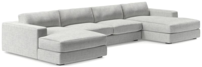 Oceanside Low 3-Piece Double Chaise Sectional Sofa - image 0 of 10