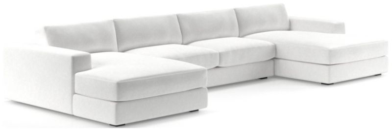 Oceanside Low 3-Piece Double Chaise Sectional Sofa - image 0 of 10