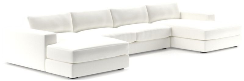 Oceanside Low 3-Piece Double Chaise Sectional Sofa - image 0 of 10