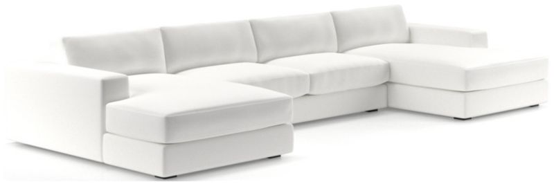 Oceanside Low 3-Piece Double Chaise Sectional Sofa - image 0 of 10