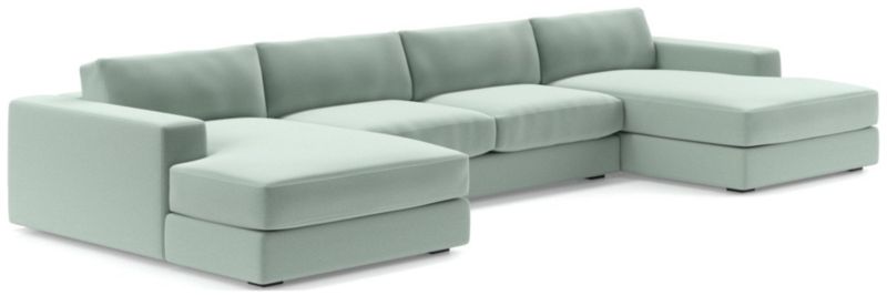 Oceanside Low 3-Piece Double Chaise Sectional Sofa - image 0 of 10