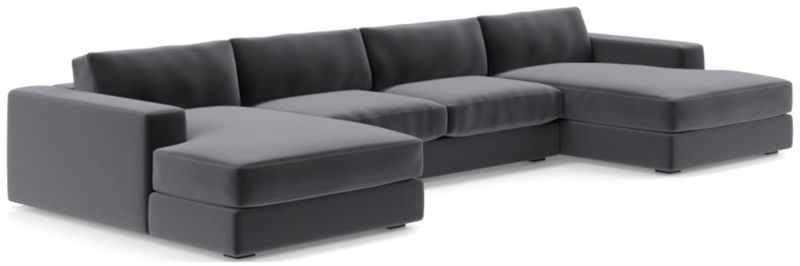 Oceanside Low 3-Piece Double Chaise Sectional Sofa - image 0 of 10