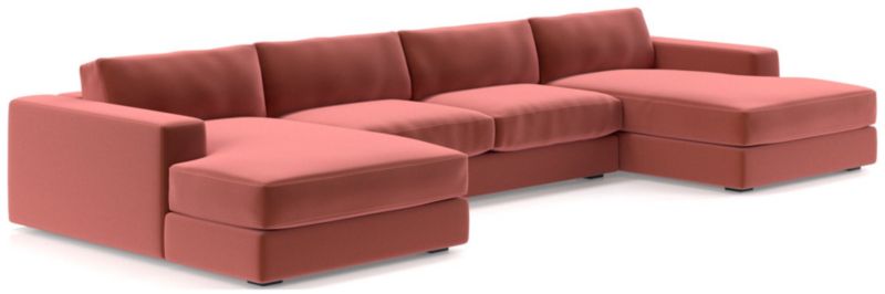 Oceanside Low 3-Piece Double Chaise Sectional Sofa - image 0 of 10