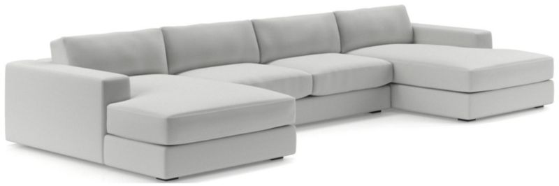 Oceanside Low 3-Piece Double Chaise Sectional Sofa - image 0 of 10