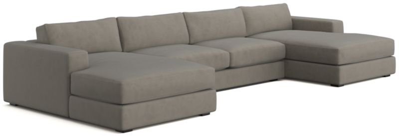 Oceanside Low 3-Piece Double Chaise Sectional Sofa - image 0 of 10