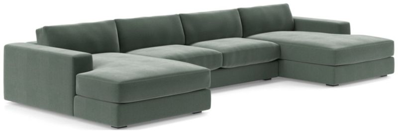 Oceanside Low 3-Piece Double Chaise Sectional Sofa - image 0 of 10