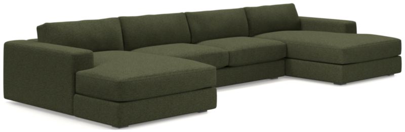 Oceanside Low 3-Piece Double Chaise Sectional Sofa - image 0 of 10