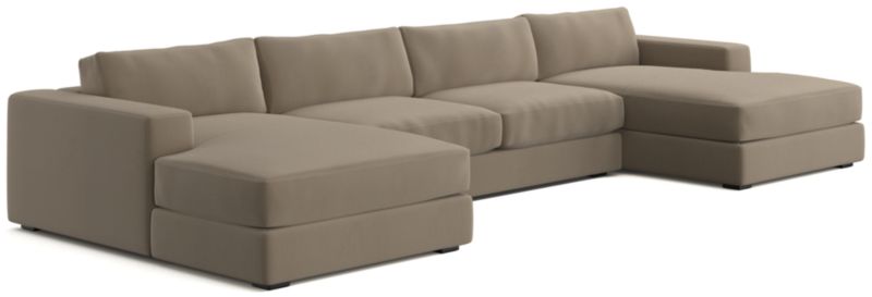 Oceanside Low 3-Piece Double Chaise Sectional Sofa - image 0 of 10