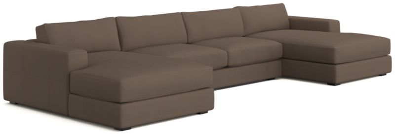 Oceanside Low 3-Piece Double Chaise Sectional Sofa - image 0 of 10