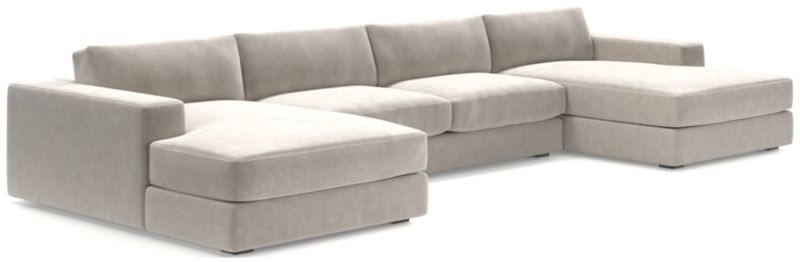 Oceanside Low 3-Piece Double Chaise Sectional Sofa - image 0 of 10