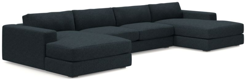 Oceanside Low 3-Piece Double Chaise Sectional Sofa - image 0 of 10