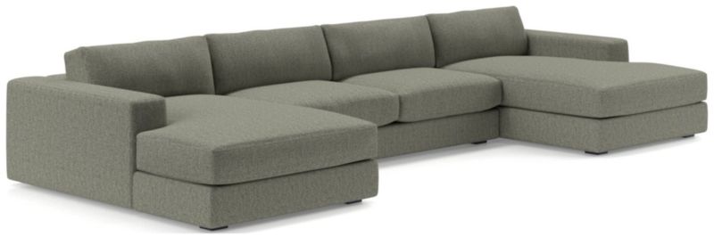 Oceanside Low 3-Piece Double Chaise Sectional Sofa - image 0 of 10