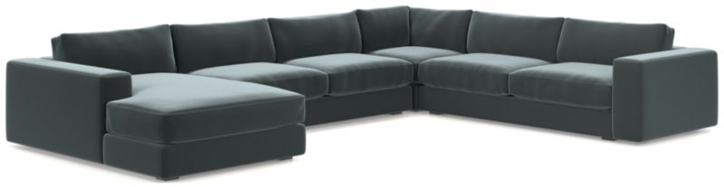 Oceanside Low 4-Piece Left-Arm Chaise Sectional Sofa - image 0 of 10