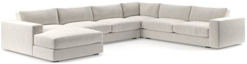 Oceanside Low 4-Piece Left-Arm Chaise Sectional Sofa - image 0 of 10