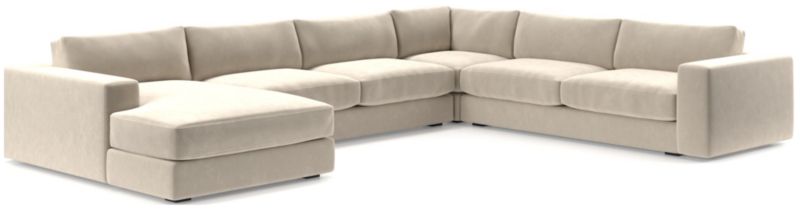 Oceanside Low 4-Piece Left-Arm Chaise Sectional Sofa - image 0 of 10