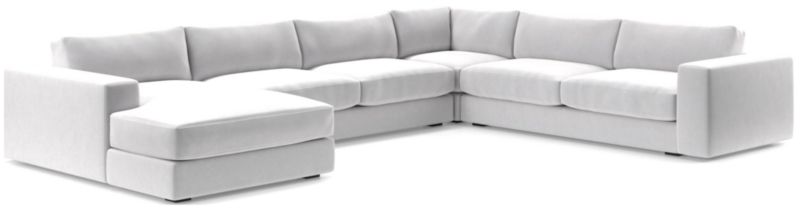 Oceanside Low 4-Piece Left-Arm Chaise Sectional Sofa - image 0 of 10