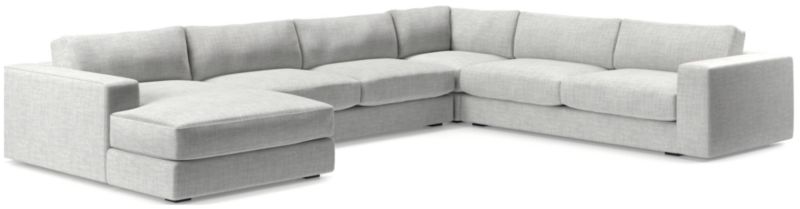 Oceanside Low 4-Piece Left-Arm Chaise Sectional Sofa - image 0 of 10