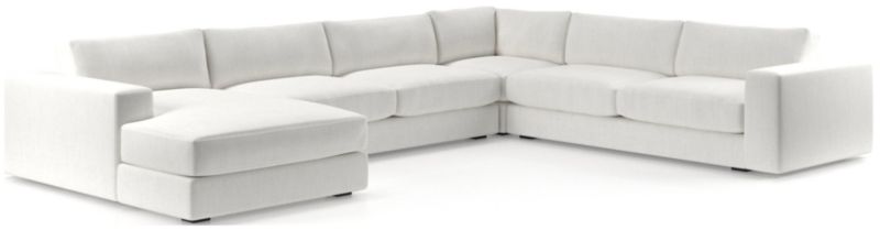 Oceanside Low 4-Piece Left-Arm Chaise Sectional Sofa - image 0 of 10