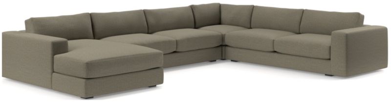 Oceanside Low 4-Piece Left-Arm Chaise Sectional Sofa - image 0 of 10