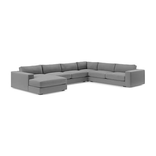 Oceanside Low 4-Piece Left-Arm Chaise Sectional Sofa