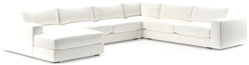 Oceanside Low 4-Piece Left-Arm Chaise Sectional Sofa - image 0 of 10