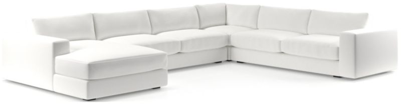 Oceanside Low 4-Piece Left-Arm Chaise Sectional Sofa - image 0 of 10