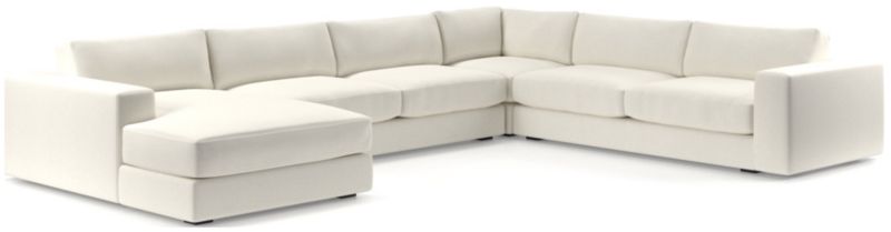 Oceanside Low 4-Piece Left-Arm Chaise Sectional Sofa - image 0 of 10