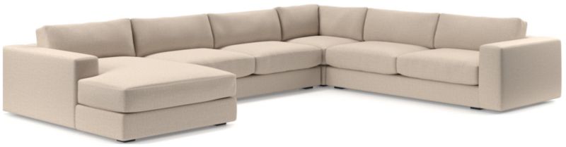 Oceanside Low 4-Piece Left-Arm Chaise Sectional Sofa - image 0 of 10